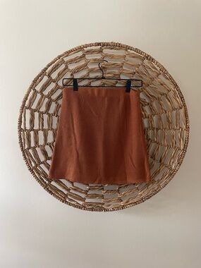 Rust Orange And Now This Mini Skirt